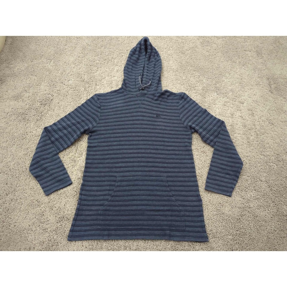 Quiksilver Hoodie‎ Mens Medium Striped Pullover Long Sleeve Outdoor